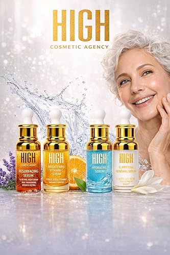 Miniatura 5 de HIGH - Elixir Quartet Set - Suero incluye vitamina C, retinol, ácido hialurónico y niacinamida, antienvejecimiento, aclaramiento de la piel,