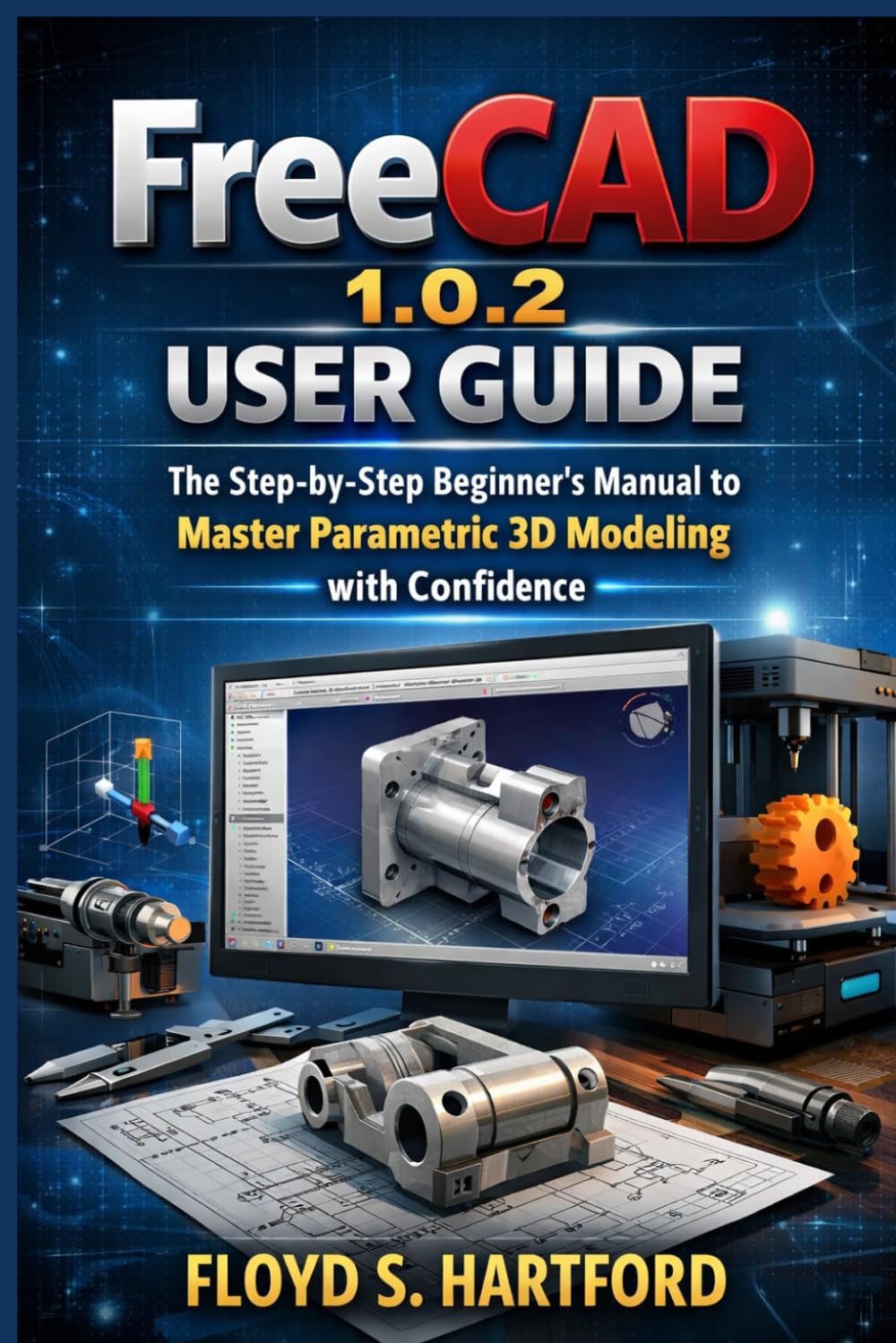 FREECAD 1.0.2 USER GUIDE: The Step-by-Step Beginner’s Manual to Master Parametric 3D Modeling with Confidence