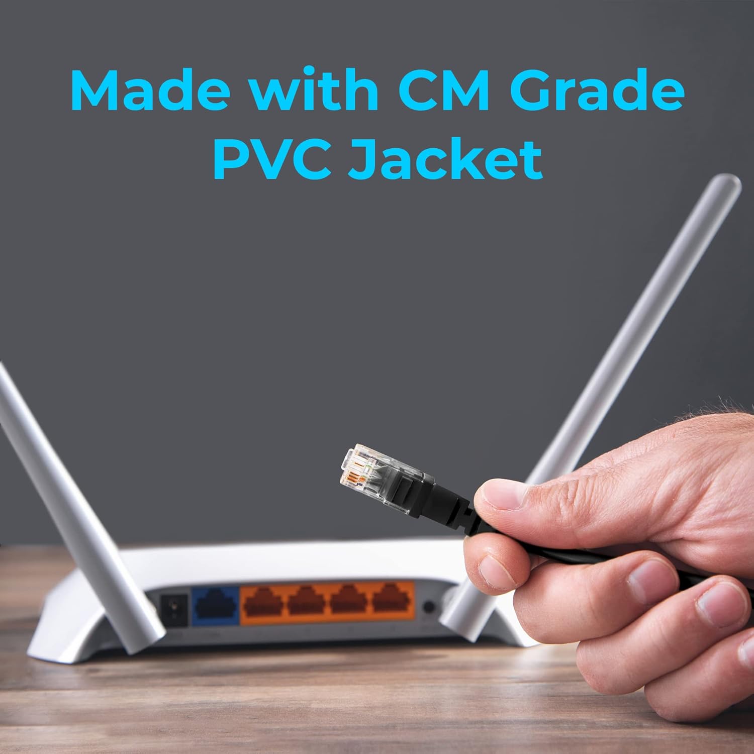 Maxlin Cable Cat6 Ethernet Cable, 50 ft - RJ45, LAN, UTP CAT 6, Network, Internet Cable - 50 Feet : Clothing, Shoes & Jewelry