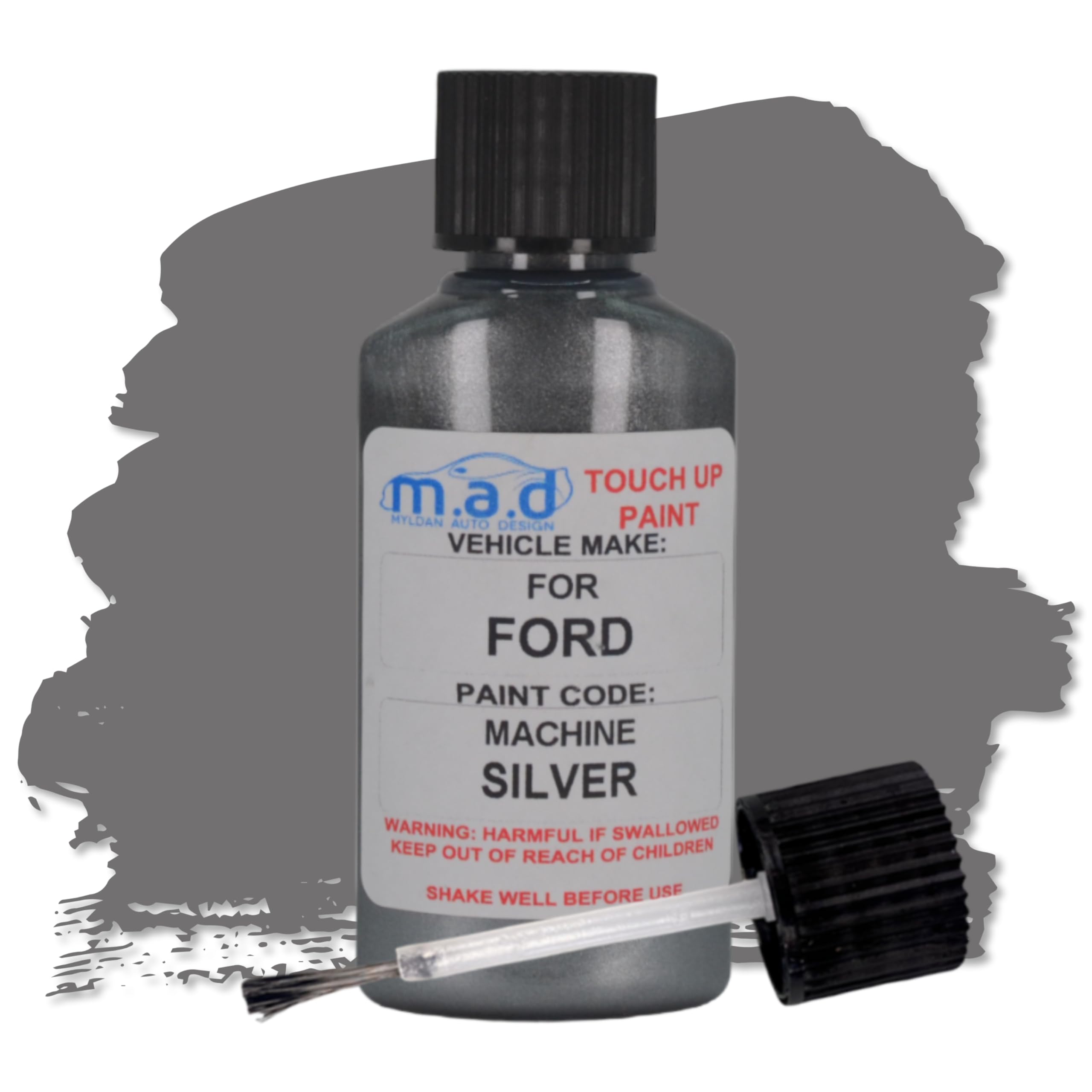 M.a.d Myldan Auto Design Paint & Lacquer M.a.d For Ford Machine Silver Touch Up Kit Compatible With Fiesta Focus Puma Kuga Galaxy (, 30 Milliliters)