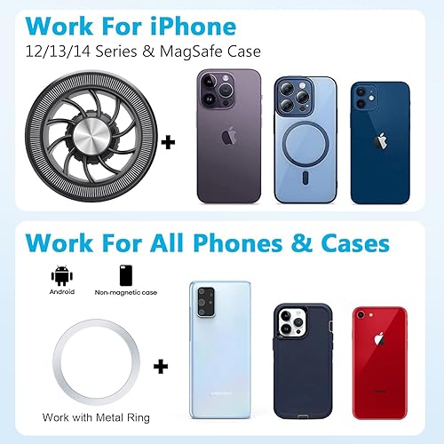 Miniatura 5 de Se adapta al soporte de teléfono MagSafe para automóvil  Soporte magnético mejorado para automóvil, clip de soporte para teléfono celular de