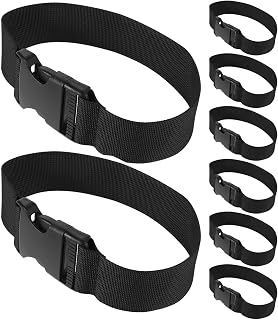 Didiseaon 8pcs Football Training Cones Straps with Snap Closure, Nylon and Plastic Agility Marker Belt for Coaches and Athletes, Sturdy and Lightweight for Training Sessions and Practice