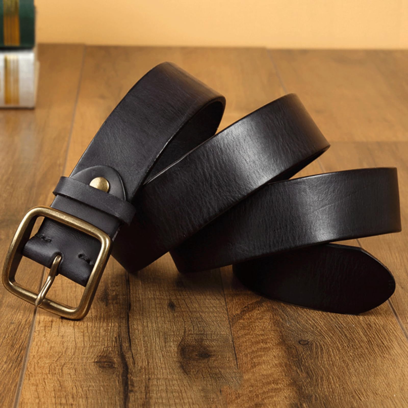 Amazon.com: KUddYYKi Classic Belt Grain Cowhide Leather 