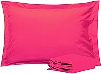 Vista 45 de NTBAY Fundas de almohada estándar, paquete de 2 fundas de almohada de microfibra cepillada de 20 x 26 pulgadas, súper suaves y acogedoras