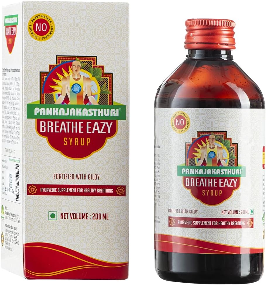 Pankajakasthuri Syrup - Breathe eazy, 200ml Bottle