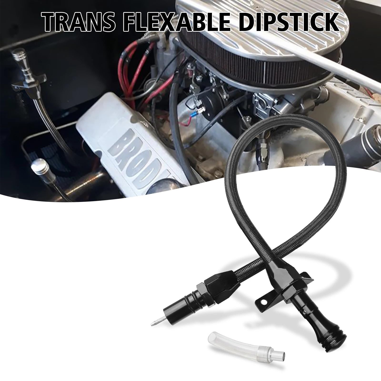 Compatible Para GM 4L60E 4L80E varilla de medición transmisión LS LS1 LS3 LS6 LSX tubo aceite motor Varilla aceite motor