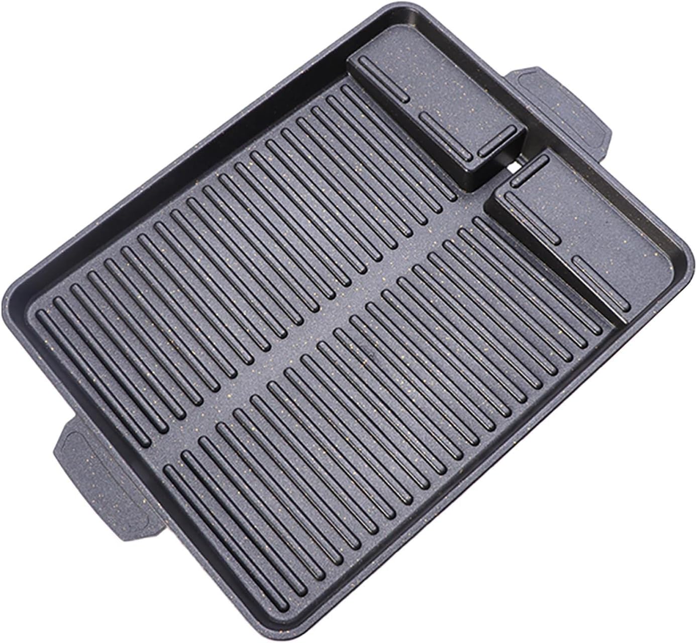 Nonstick Grill Pan, Cast Iron Griddle Plate 15inch, Korean