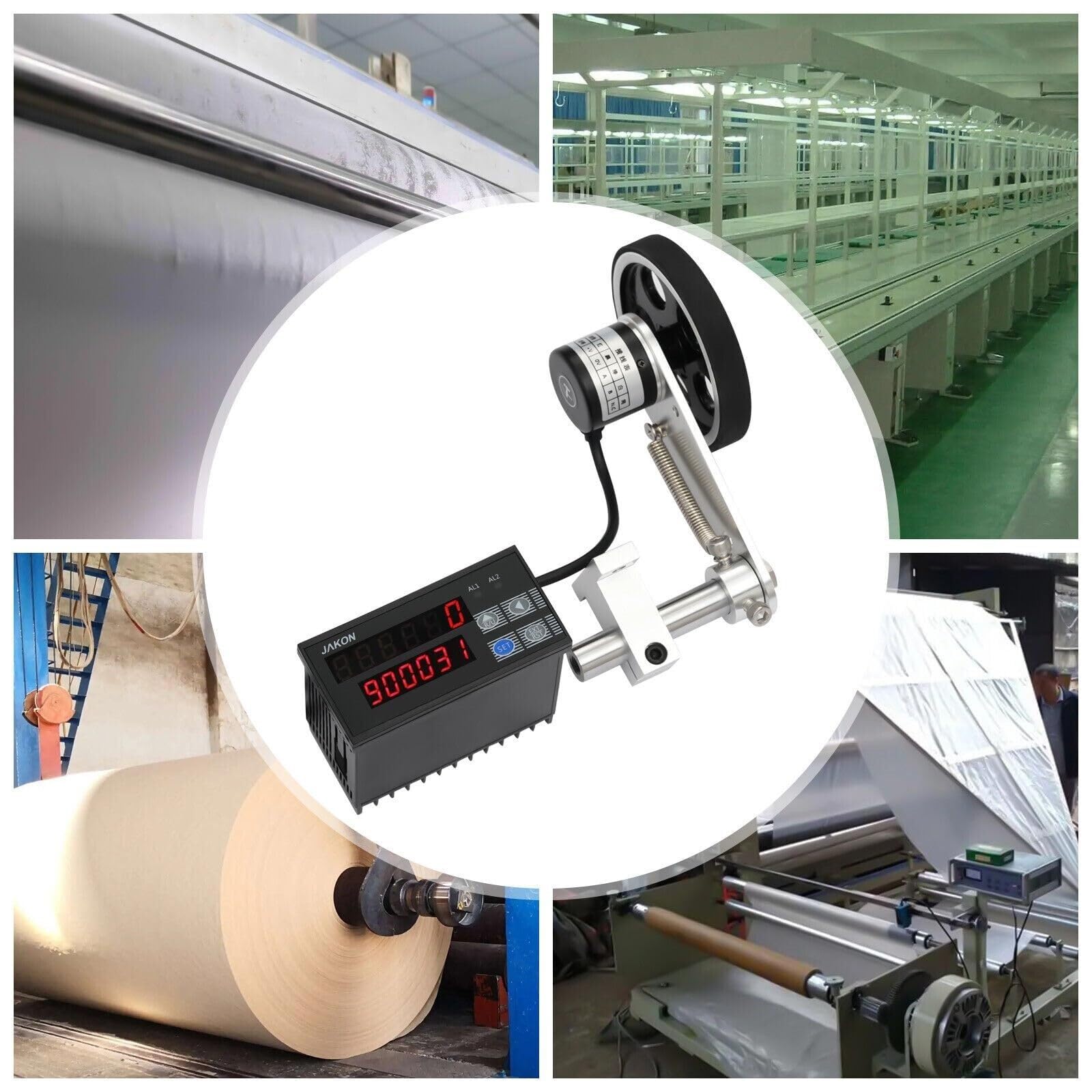 Contametri digitale elettronico con rotella rotante Strumento di misura della lunghezza del contatore digitale elettronico con rotella rotante con encoder, display della precisione di misurazione dell