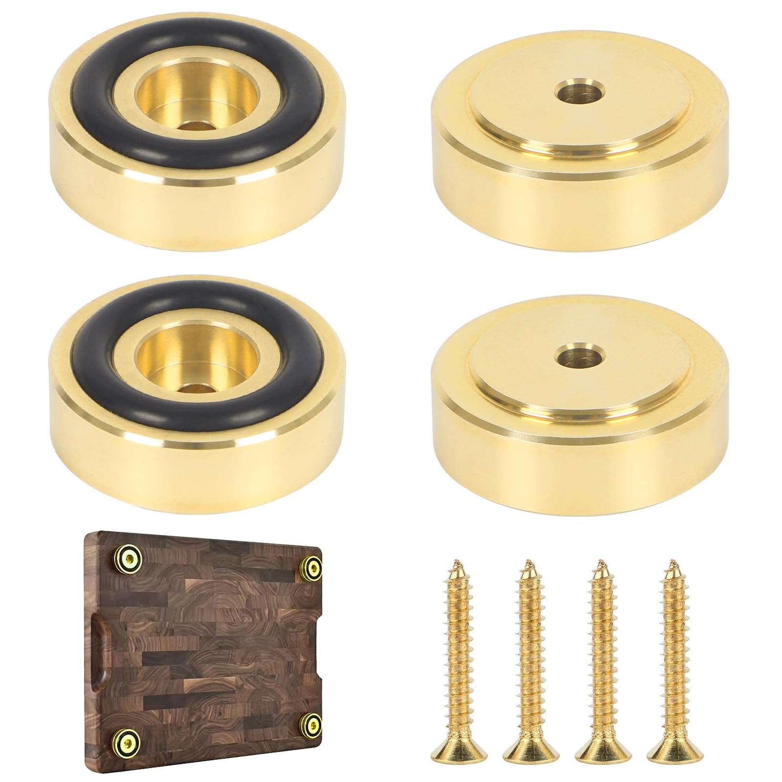 Amazon.com : 4Pcs 1.18x0.39in Brass Cutting Board Feets With