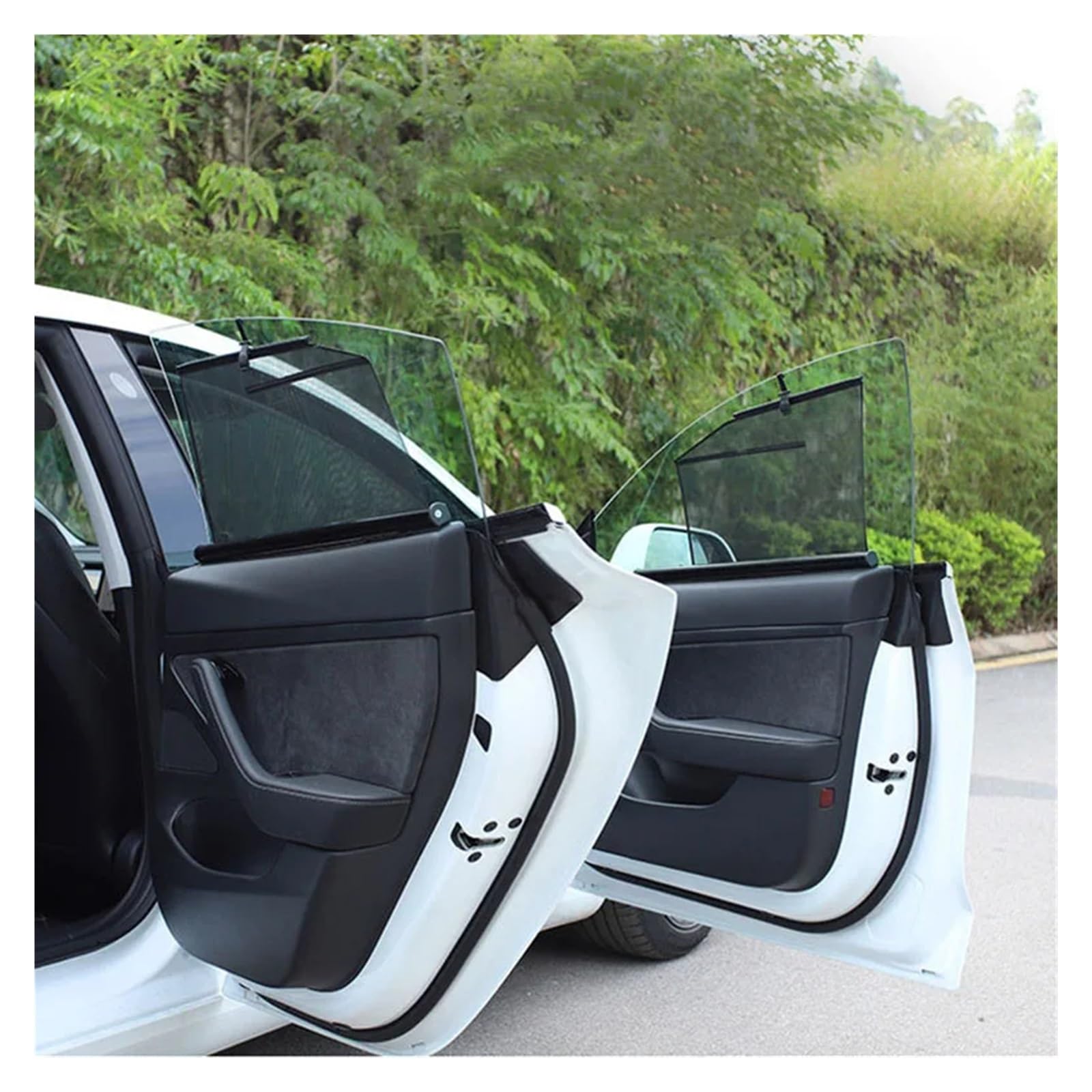 Autoscheiben Sonnenschutz Für Tesla Für Modell 3 Y 2017-2023 Auto Hebe Fenster Sonnenschirm Vorne Hinten Abdeckung Windschutzscheibe Schützen(Front A 2Pc)