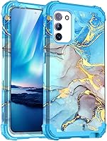 Vista 10 de Funda para Galaxy Note 20, tres capas de plástico duro resistente a prueba de golpes y silicona suave híbrida contra caídas, para niñas y mujeres