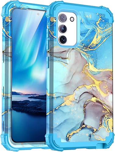 Miniatura 10 de Funda para Galaxy Note 20, tres capas de plástico duro resistente a prueba de golpes y silicona suave híbrida contra caídas, para niñas y mujeres