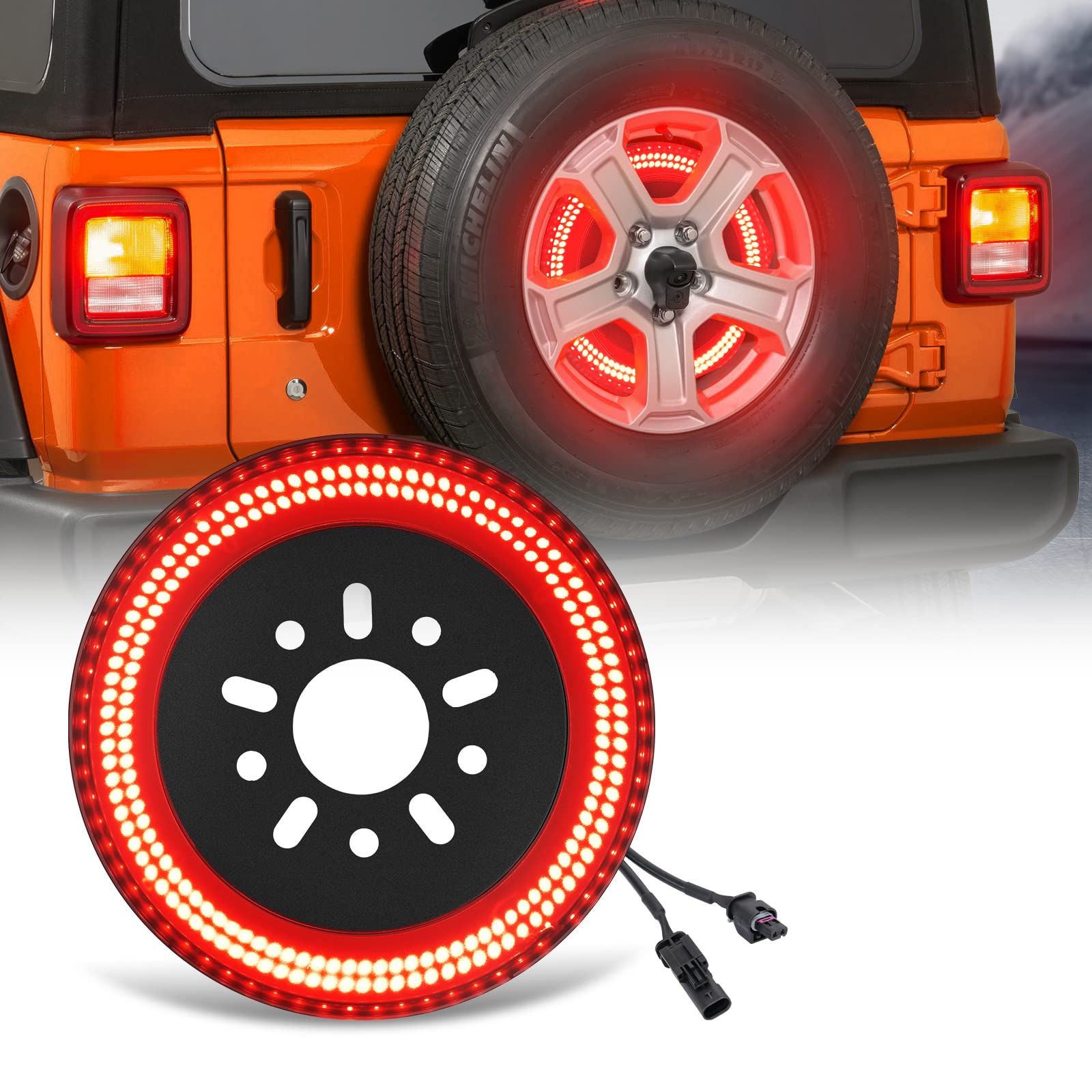 Buy Panoyu Dual Side Led Spare Tire Brake Light for Wrangler JL JLU