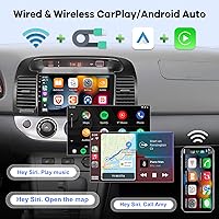 Vista 4 de [2G+32G] Radio de coche para Toyota Camry 2000 2001 2002 2003 2004 2005 2006, 9 pulgadas Android 11 pantalla táctil estéreo, Carplay/Android