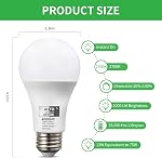 Qualilux Dimmable Dusk to Dawn Light Bulbs Outdoor, Automatic Light Sensing Bulb, Smart Sensor LED Bulbs, 1000LM, 75W Equivalent, Daylight 5000K, LED 12W, A19 E26 Base, 2-Pack, HQ-H029