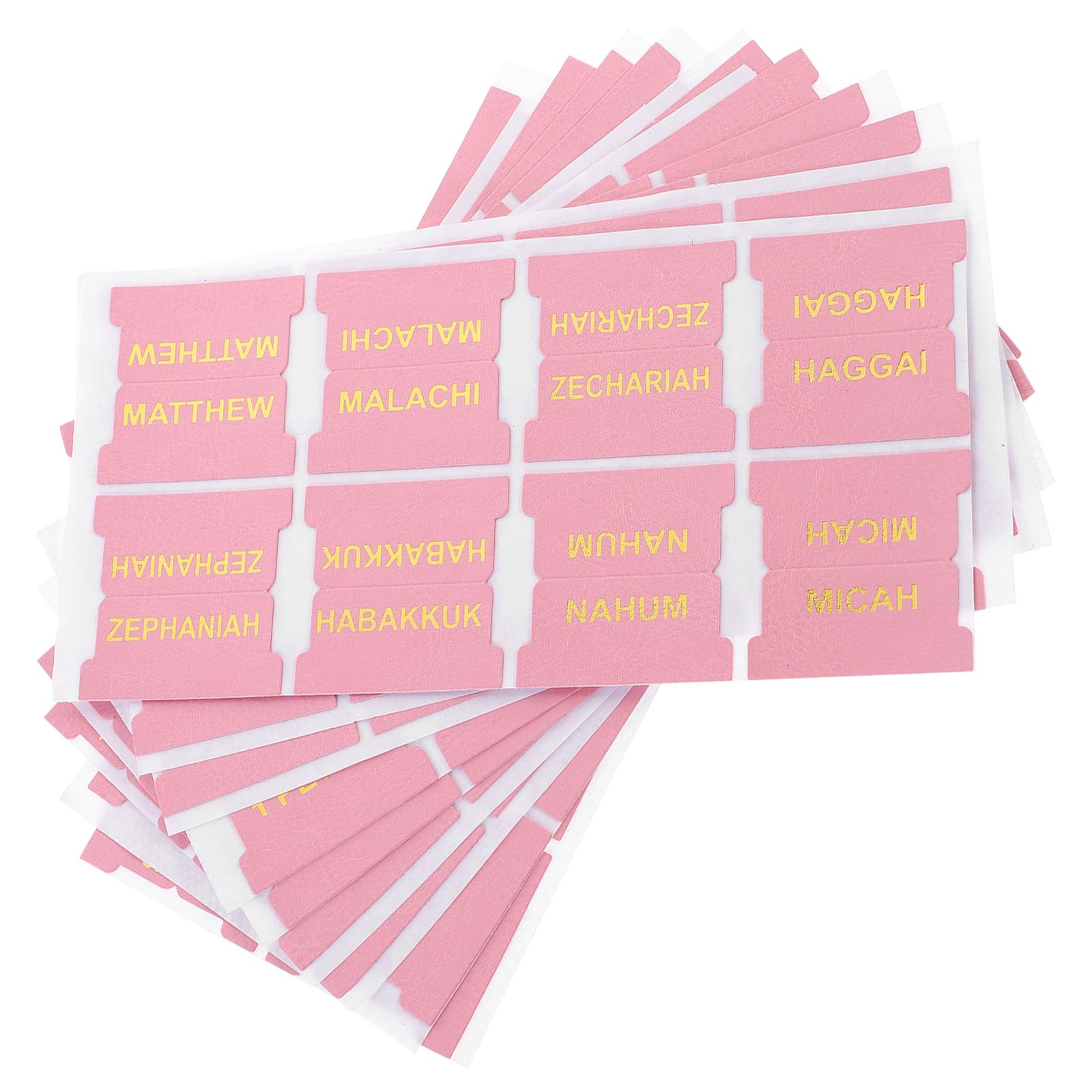 Etiquetas resistentes rosa para no perder tus páginas al estudiar 8