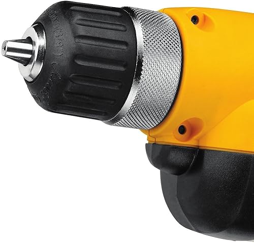 Miniatura 4 de Dewalt DWD110KR - Empuñadura de pistola de velocidad variable de 7 amperios, 0 a 2500 RPM, kit de taladro con cable de 3/8 pulgadas con mandril sin