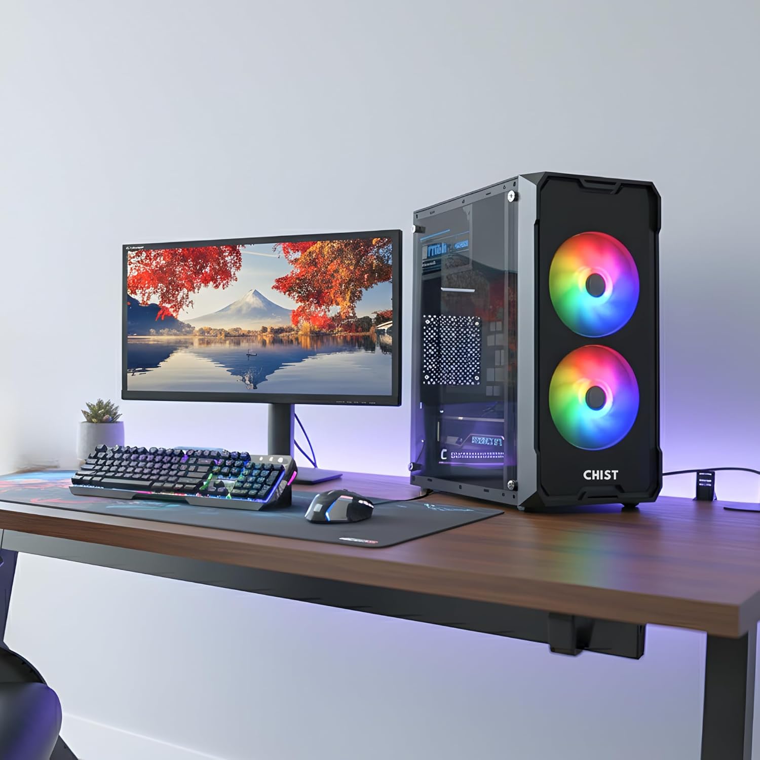 CHIST I7 Gaming pc Full Setup Desktop Complete Computer System(Core i7 860 Processor/DDR3 16GB Ram/512GB SSD/GT 730 4GB Graphics/650 PSU/19 inch Monitor/Gaming K/M/WiFi-Bluetooth) Toy Review India (Iknoor World )