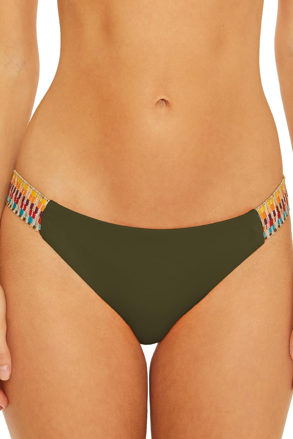 Becca Crochet Trimmed Bikini Bottom, Cheeky Coverage, Swimwear Separates for Women