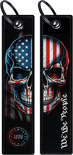 Etiqueta patriótica de la etiqueta del jet tag para la fijación a las llaves, bolsos, equipaje y más. Hecho de nylon Juego de 2