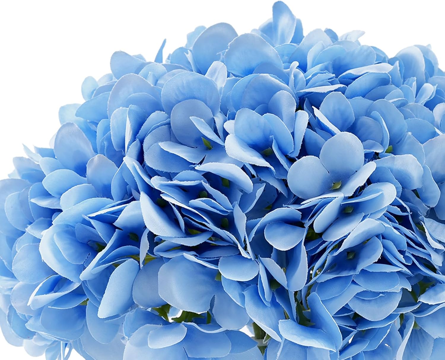 Blue Hydrangea Flowers in Vase, Silk Flowers in Vase with Faux Water for Home Decor Indoor, Wedding Table (Blue) - Image 4