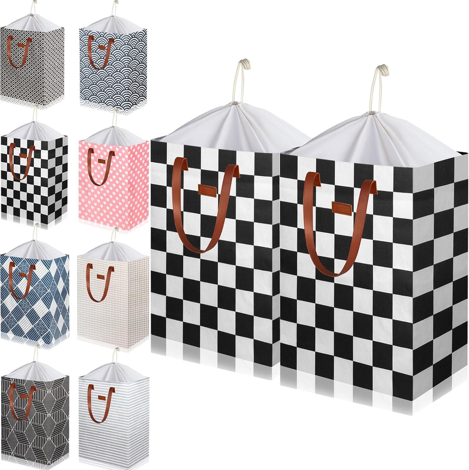 204L Drawstring Laundry Hamper Large Waterproof Laundry Basket Collapsible Laundry Bag Extended Leather Handle Clothes Storage Toy Organization (22-Classical Piano Love Decoration, 2-Pack) 204L Drawstring Laundry Hamper Large Waterproof Laundry Basket Collapsible Laundry Bag Extended Leather Handle Clothes Storage Toy Organization (22-Classical Piano Love Decoration, 2-Pack)