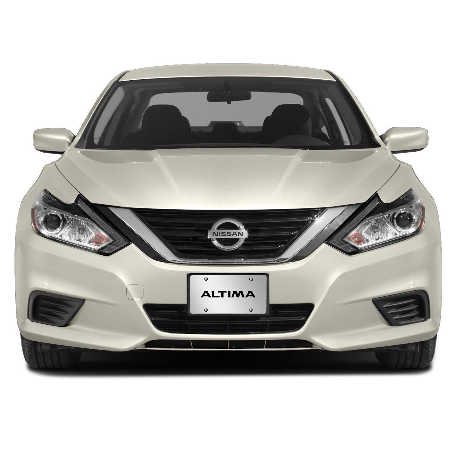 Chrome Stainless Steel License Plate Frame For Nissan Maxima - 3D Nameplate, Front Mount 6 thumbnail image