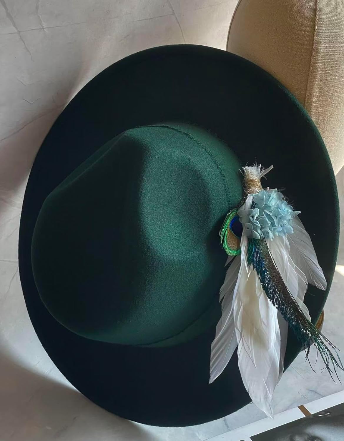 Wide Brim Women Fedora Hat- Panama Dress Hats for Party 2025 - Image 3