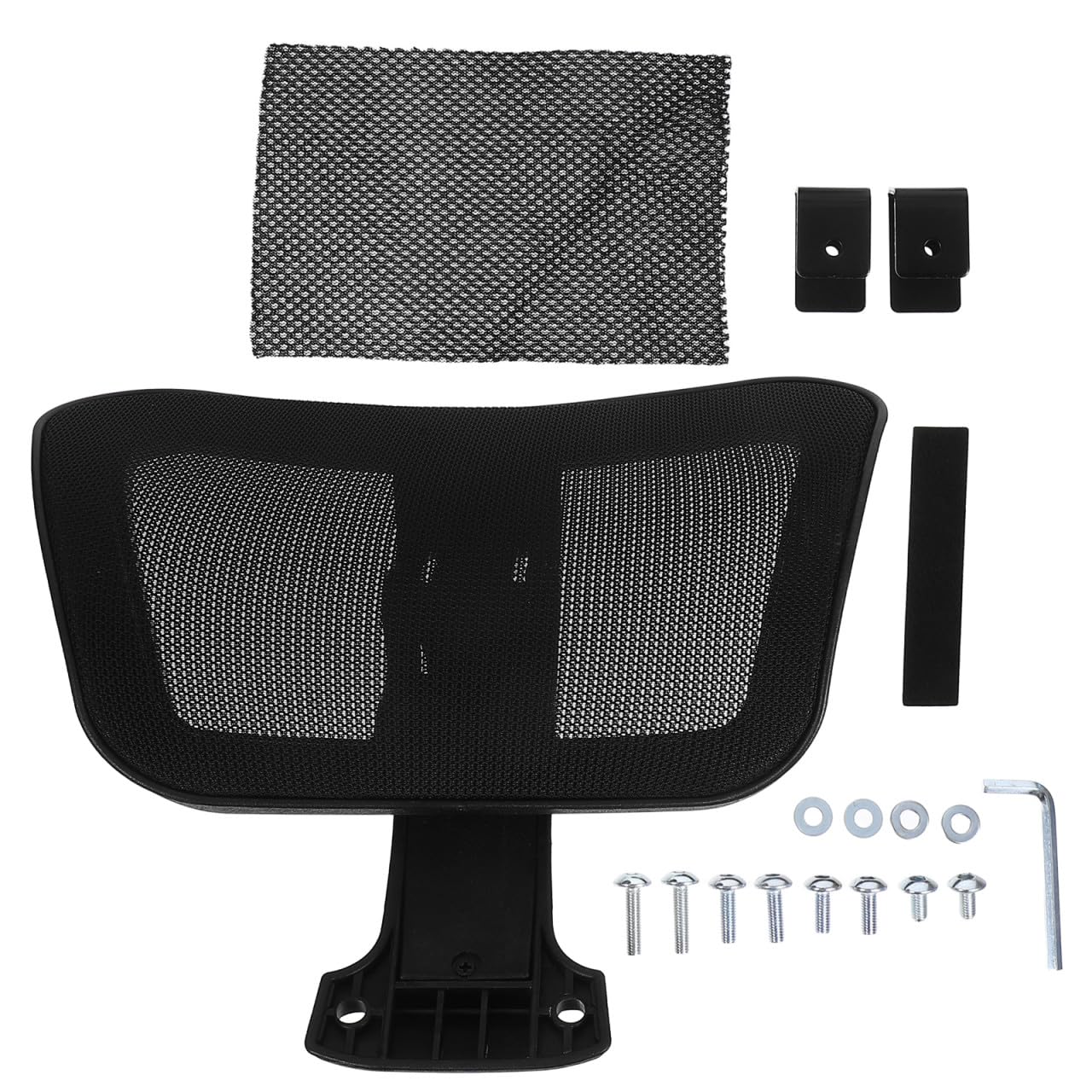 Gatuida Reposacabezas Accesorio Ajustable de Malla para Silla de Oficina Ergonómico para Soporte Cómodo y Negra para Soporte Cómodo y Oficinas