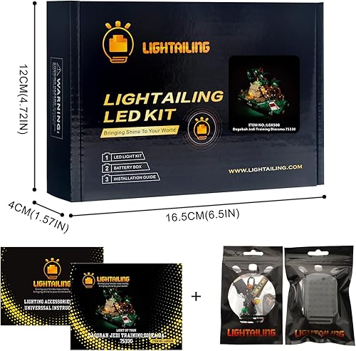 Miniatura 6 de Lightailing Luz LED para Lego 75330 Dagobah Jedi Training Diorama Building Blocks Model - No incluye el juego de modelos