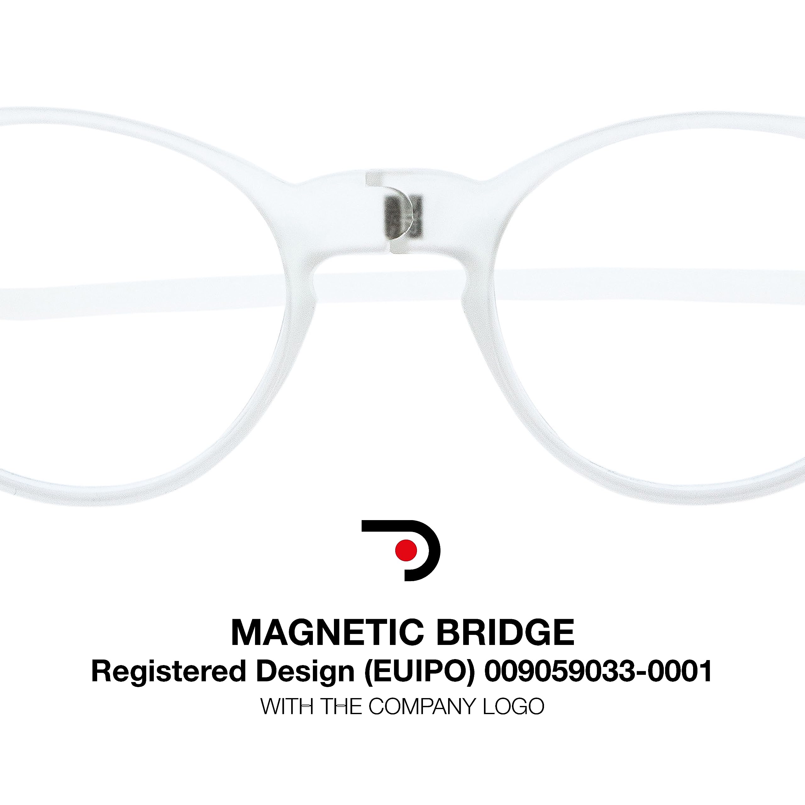 DIDINSKY Faraday Lunettes de Lecture Magnétiques Fermeture Brevetée EUIPO 009059033 Bandeau Rigide Réglable Anti-Reflets Anti-Rayures Unisexe Rondes Carrées +1.0 à +3.0