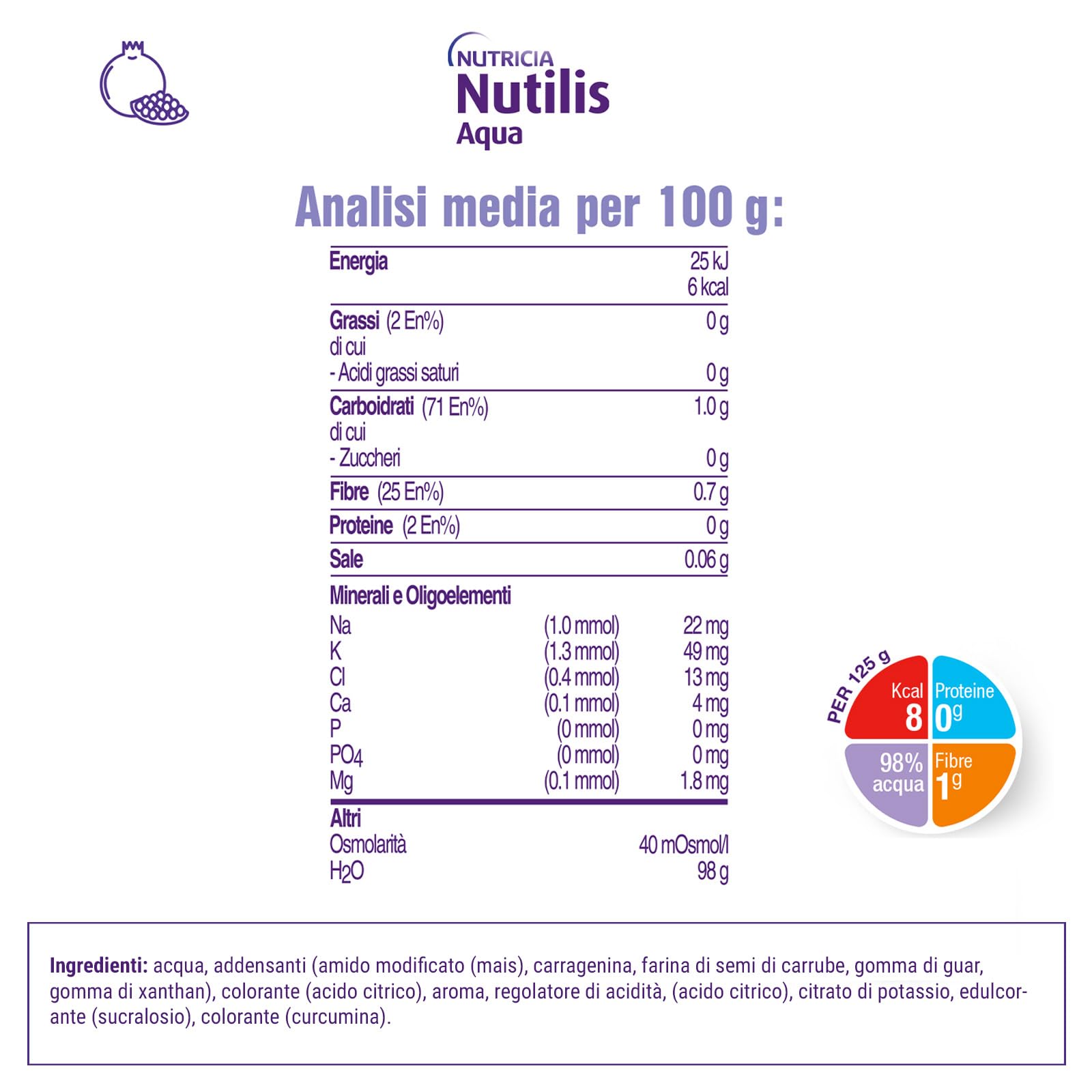 Nutilis Acqua Gel Gra 12X125G