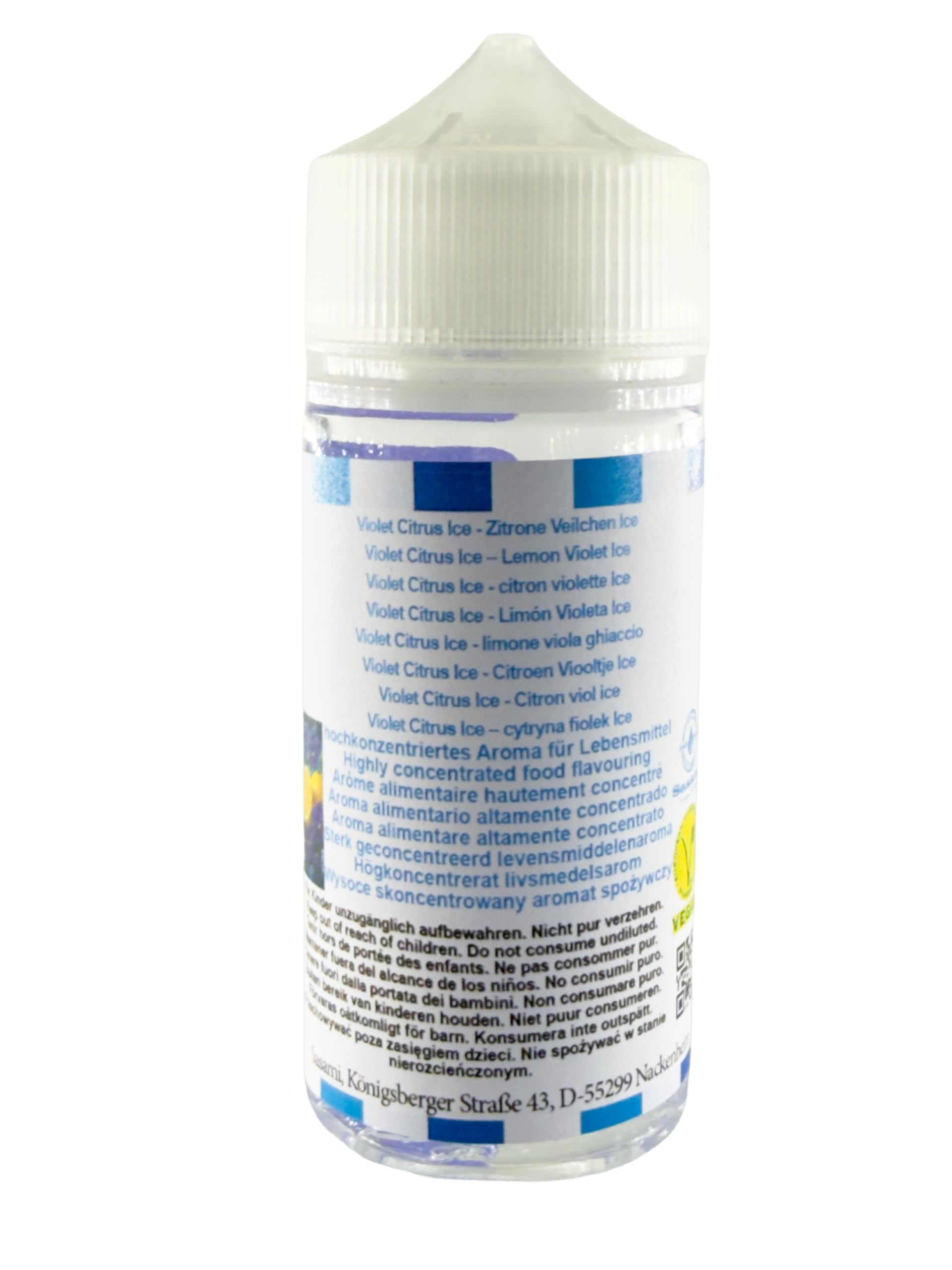 Violet Citrus Ice – cytryna fiołek Ice aromat koncentrat – Wegański – Sasami – 100ml