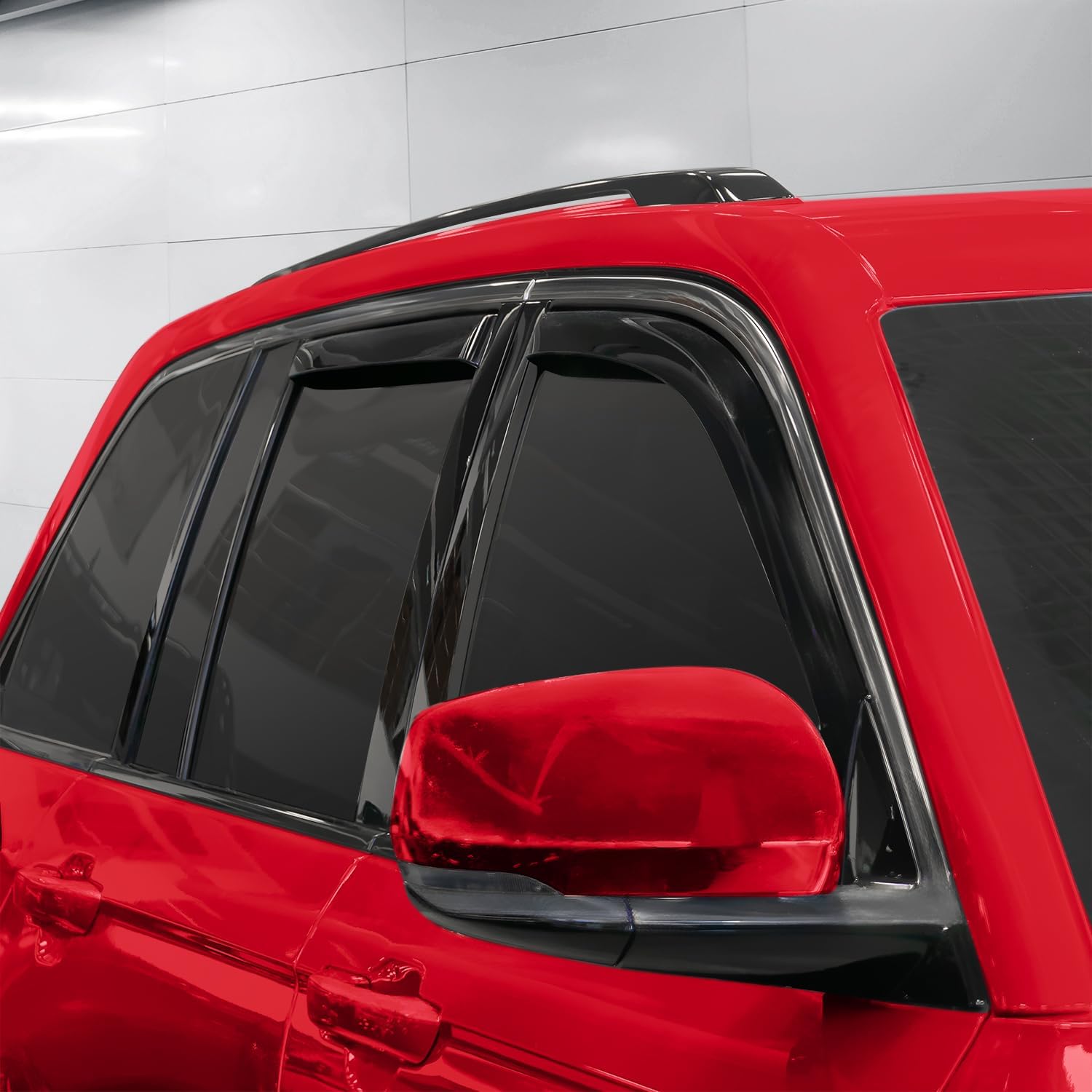 Voron Glass in-Channel Extra Durable Rain Guards for Jeep Grand Cherokee 2022-2026, Window Deflectors, Vent Window Visors, 4 Pieces - 200866