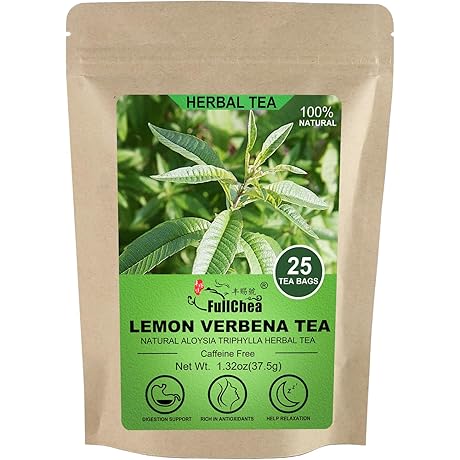 Lemon Verbena Tea: Premium Lemon Tea for Digestion Support & Relaxation, Non-GMO, Caffeine-free