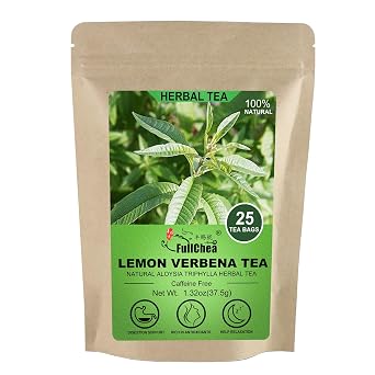 FullChea Lemon Verbena Tea, 1.5g X 25 Count, Premium Cedron Tea