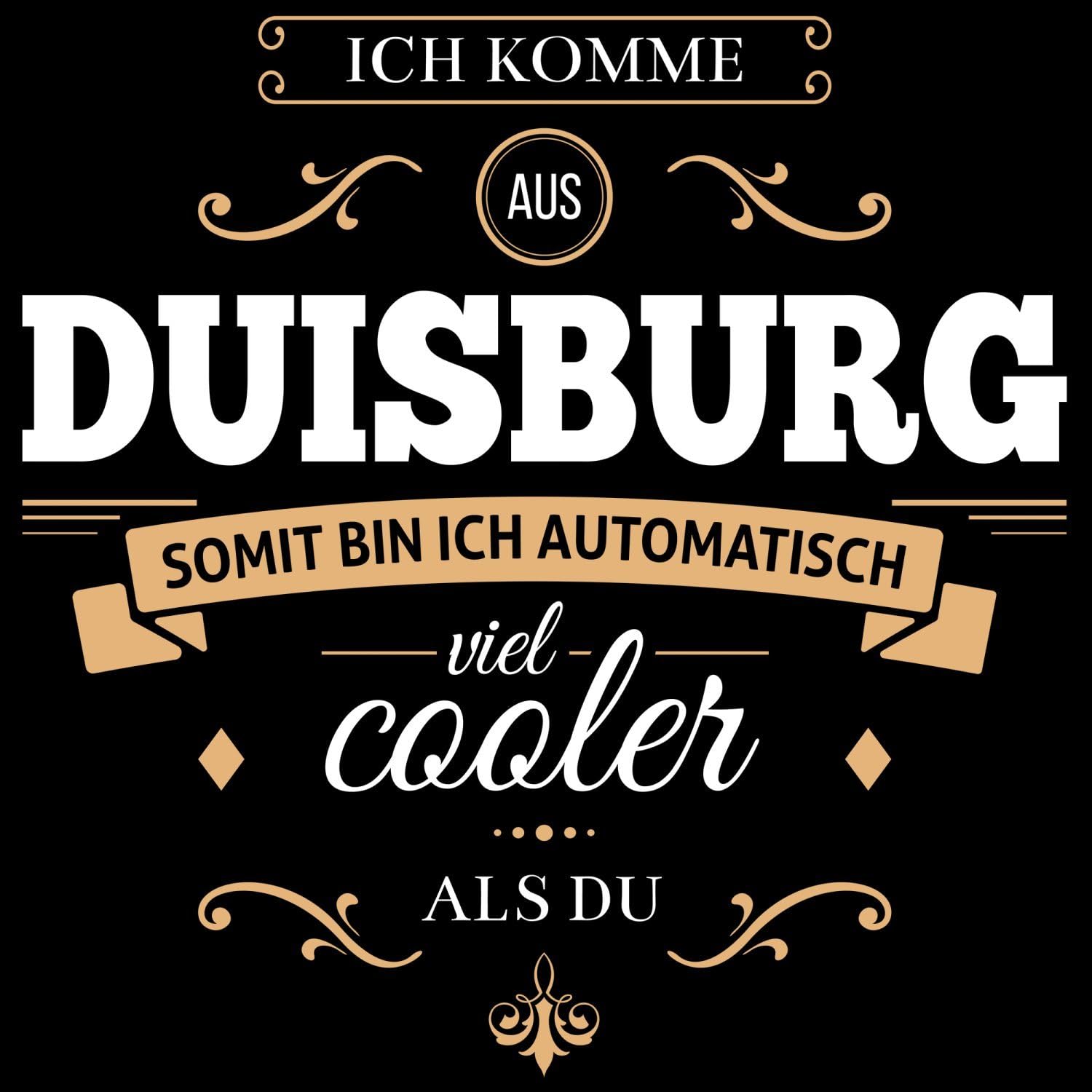 Fashionalarm Turnbeutel 'Ich Komme Aus Potsdam' – Lustiger Spruch-Beutel Als Geschenk, 37x46 Cm
