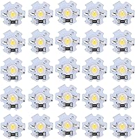 Vista 16 de POCREATION 25 chips LED AXD-1W-5V, bombilla LED de chip de 5 V, 200 lm y 1 W de alta potencia para accesorios de iluminación de bricolaje