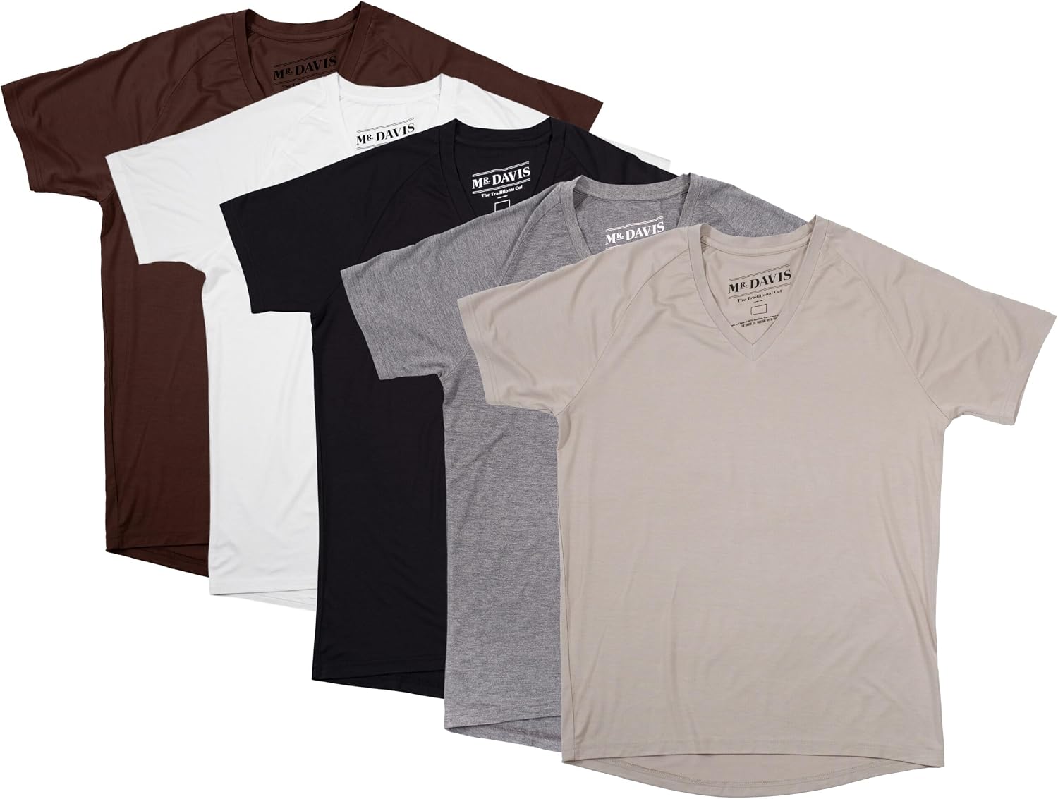 Mr. Davis Comort Fit Premium Bamboo Viscose Traditional Cut V Neck Men's Undershirt