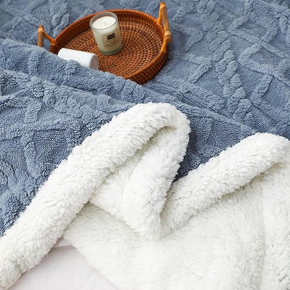 Sherpa Throw Blanket for Couch Luxury Bed Blanket Twin/Queen/King Size for All Season Thick and Warm Blanket,Fleece Summer Autumn Fall Winter Spring Blankets ( Color : #2 , Size : 150x200cm/59x78in )