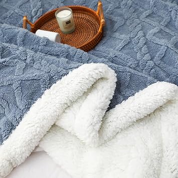 Sherpa Throw Blanket for Couch Luxury Bed Blanket Twin/Queen/King Size for All Season Thick and Warm Blanket,Fleece Summer Autumn Fall Winter Spring Blankets ( Color : #2 , Size : 150x200cm/59x78in )