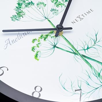 NexTime Wall Clock, Black, One Size