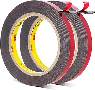 Acrylic Plus Tape for Automotive Exterior and Glass Attachment, 3/8''×10.8 Ft, Made of 3M PT1500 Double Sided Foam Tape Waterproof Heavy Duty for Sill Plates, Spoilers, 2 Pack