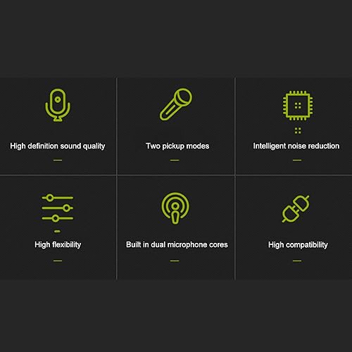 Miniatura 7 de Generic Micrófono de condensador XLR profesional, micrófono de grabación de estudio de mini escopeta cardioide, micrófono dual de recogida dual,
