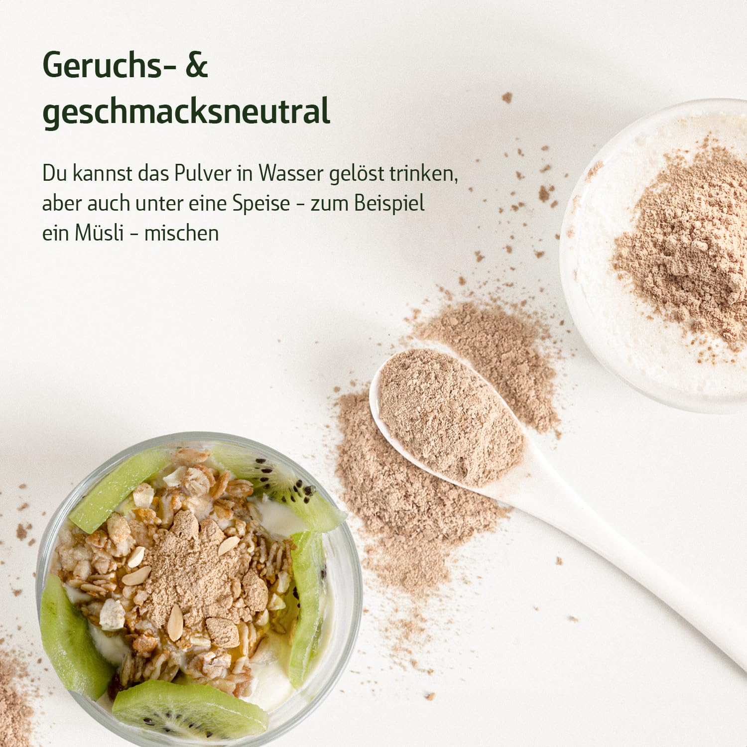 Effective Nature Akazienfaser Pulver Bio - 500 g - 80% Ballaststoffanteil - Bio-zertifiziert & Natürlich rein - ohne Zusätze