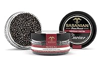 Vista 1 de ¡GARANTIZADO POR LA NOCHE GARANTIZADO! Fresco esturión siberiano Osetra Baerii Caviar Tarro de 1 oz
