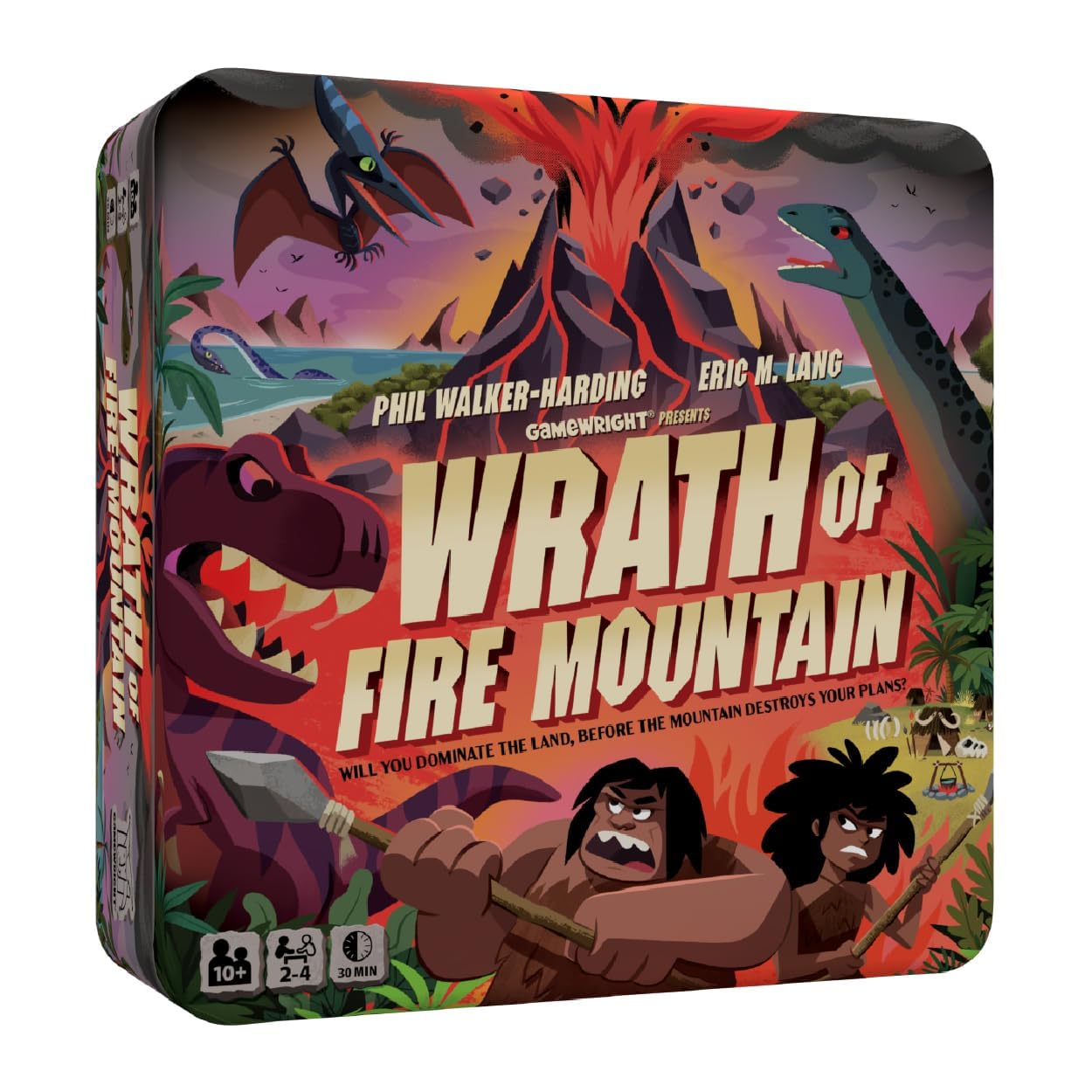 Gamewright | Wrath of Fire Mountain | Cooperative Board Game | Ages 10+ | 2-4 Players | 45-60 Minutes Playing Time