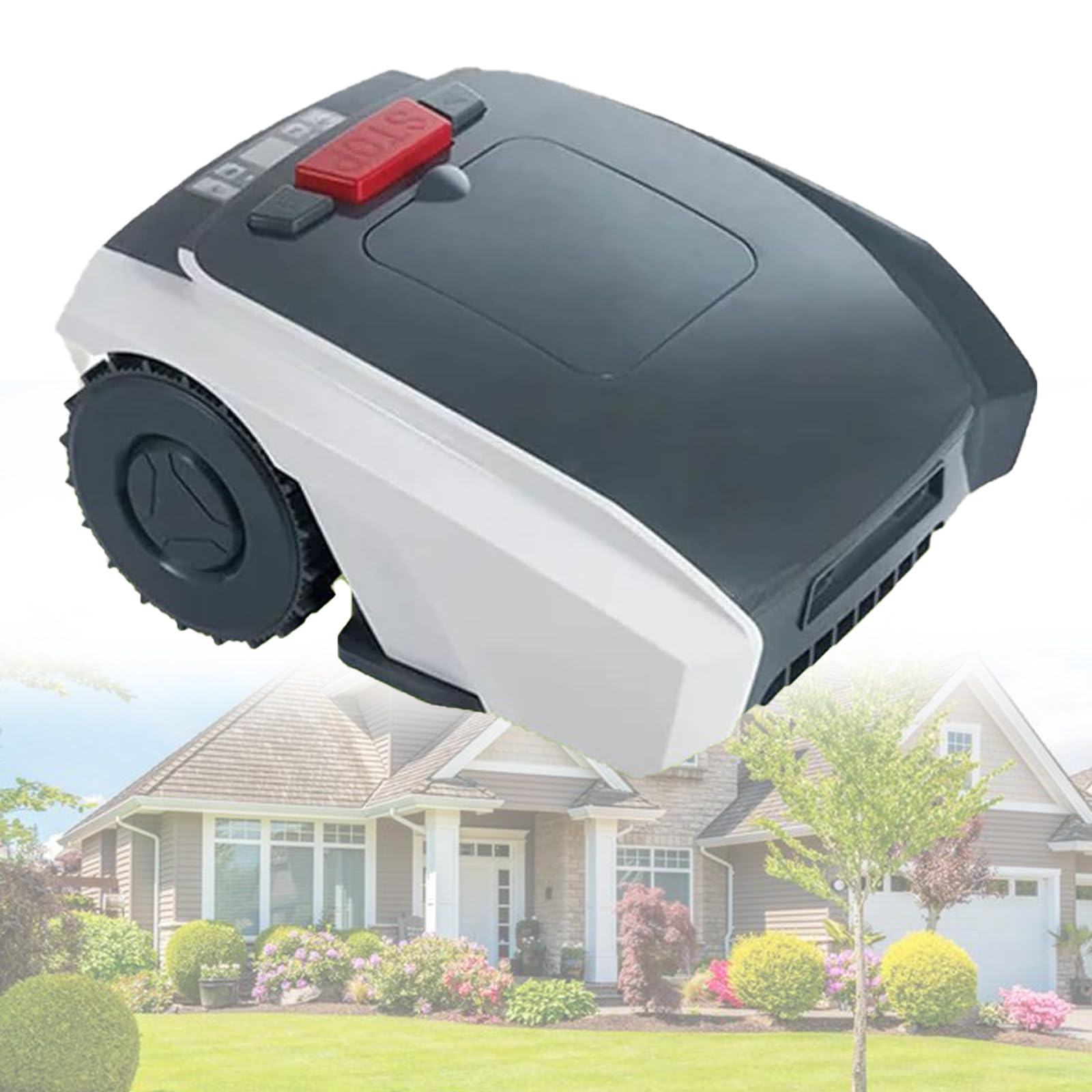 Cortacésped robótico automático, cortacésped robótico para Jardines pequeños de hasta 1000 m² para césped Bien Cuidado con Control de aplicación ultrasilencioso