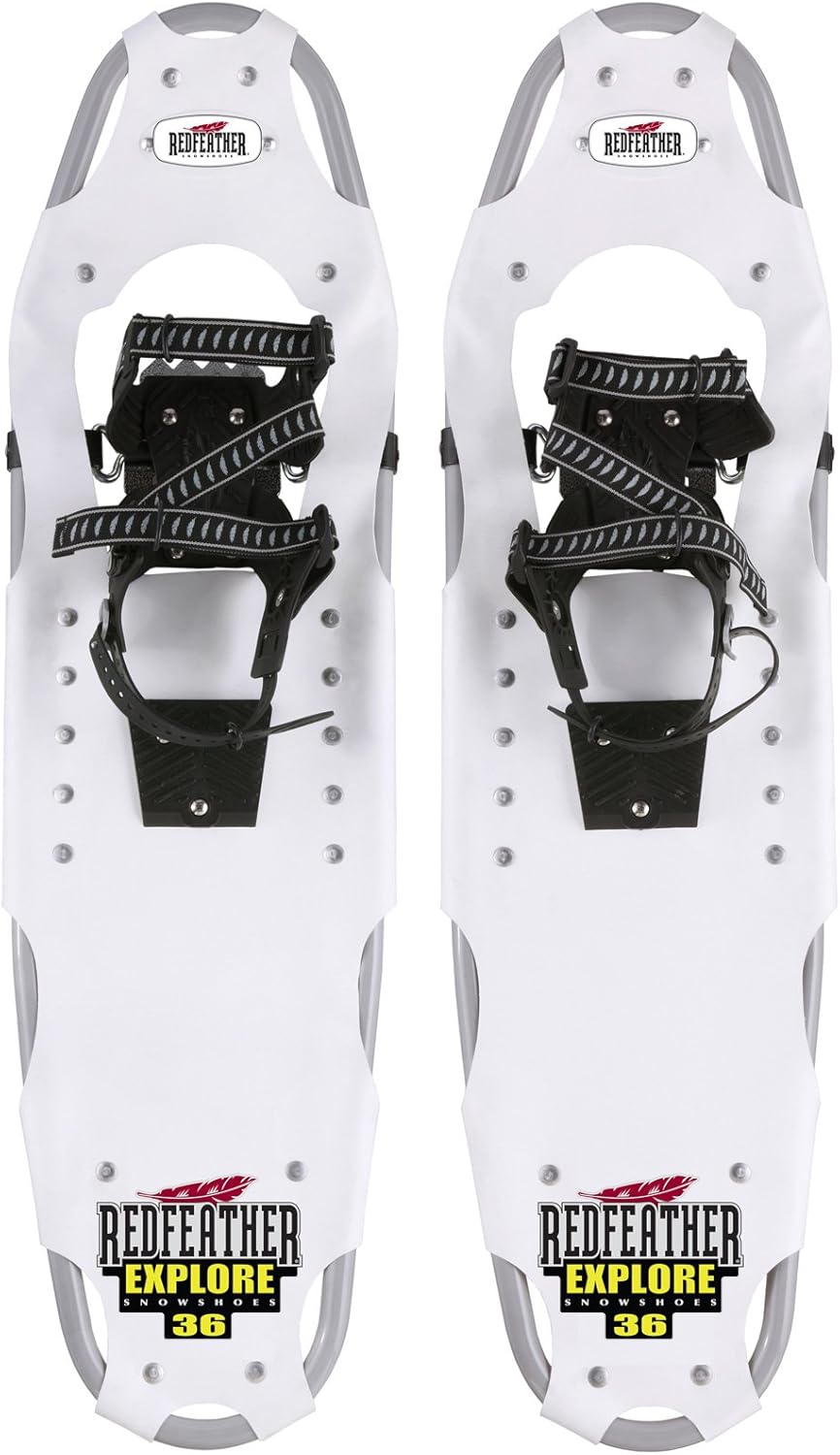 Redfeather Explore Control Bindings Snowshoe (White, 25) Sports & Outdoors