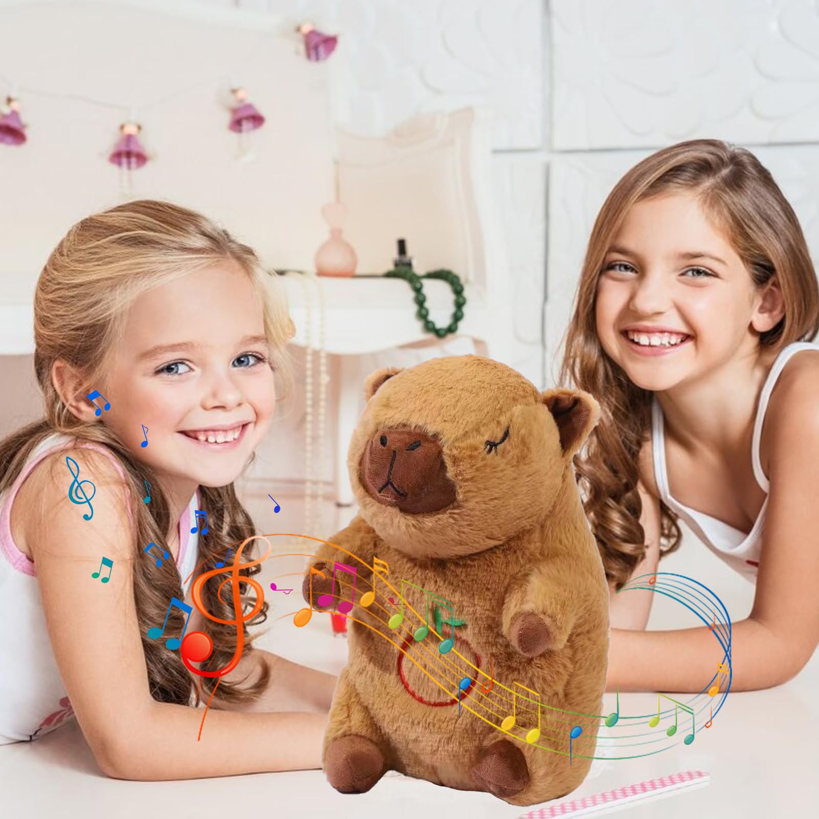 Peluche Ansiedad Peluche Capybara Para Dormir Con Luces Y Sonido